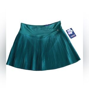 Limited Too Pleated Athletic Skirt Juniors size M Emerald Green